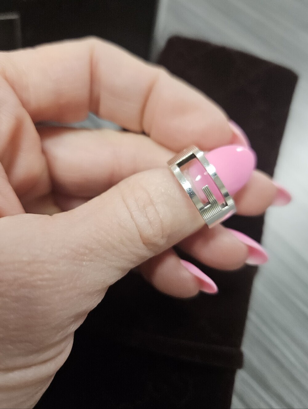 Gucci G 925 Silver Ring Size 6 US